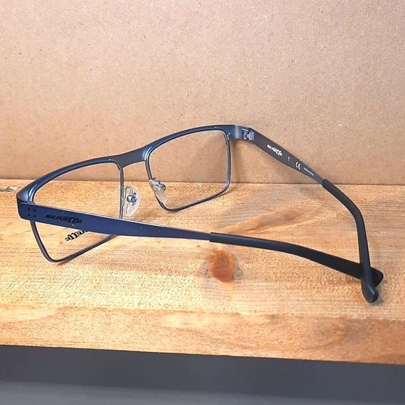 NEW Rx'able Eyeglass Frame, ARNETTE, blue/black metal 53-17-140 lightweight - Picture 2 of 6